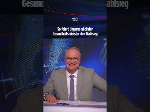 So feiert Ungarns nächster Gesundheitsminister den Wahlsieg | heute-show #shorts thumbnail
