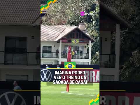 PÔ, A VISTA DA CASA DOS CARAS É O TREINO DA SELEÇÃO BRASILEIRA! #shorts thumbnail