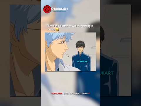 Smoking cigarette while teaching is crazy 😂 #anime #animeshorts #animememes #animeedits #shorts thumbnail