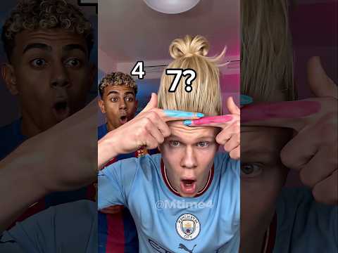 Haaland & Yamal Broke the Forehead Challenge ? #football #haaland #shorts thumbnail