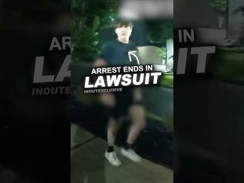 Officer Confronts Teenagers Walking Down Street thumbnail