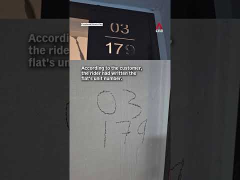 Foodpanda rider apologises after writing on wall outside customer's home thumbnail