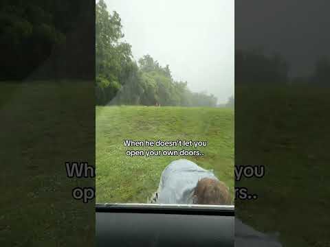 He jumped over the car in the rain 😳 thumbnail