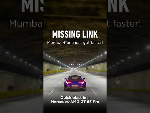 Mumbai-Pune Missing Link in a Mercedes-AMG GT 63 Pro #shorts thumbnail