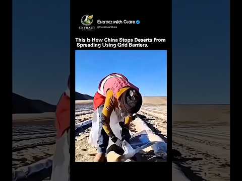 🌍 China’s Genius Desert Defense: The Grid That Stops Sand in Its Tracks! thumbnail