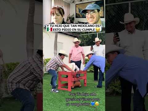 Y TU HIJO QUE TAN MEXICANO ES? ESTO PIDIO EN SU CUMPLE... HUMOR MEXICANO #shorts #humor thumbnail