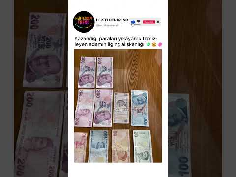 Kazandığı paraları yıkayarak temizleyen adamın ilginç alışkanlığı 💸😳🧼 thumbnail