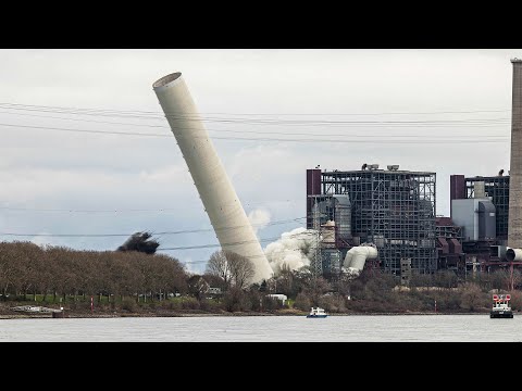 Explosive Demolition of 600 Foot Chimney thumbnail