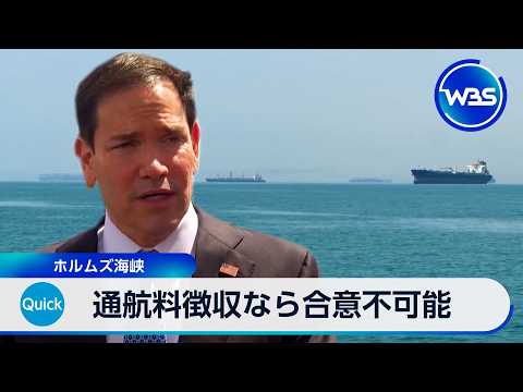 通航料徴収なら合意不可能 ホルムズ海峡【WBS】 thumbnail