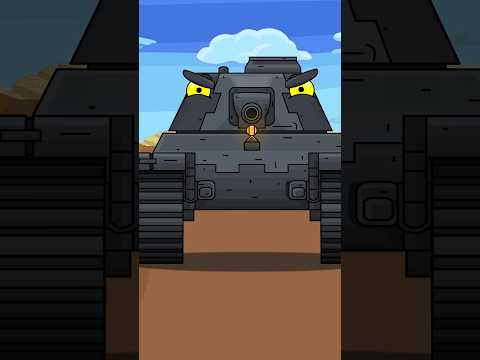 Когда спешишь на битву! #shorts #homeanimations #funny #мультик #tank #funny thumbnail