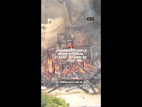 Japanese temple with ‘eternal flame’ gutted by fire thumbnail