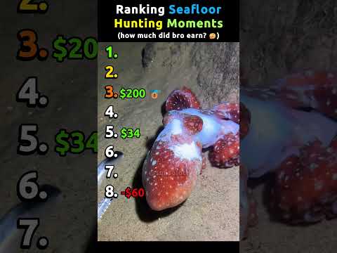 Ranking Seafloor Hunting Moments | how much did bro earn? 🤔 #deepsea thumbnail