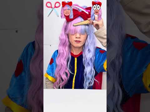 Sion Princess Cuts Her Hair with Cardboard Scissors ✂️😂 thumbnail