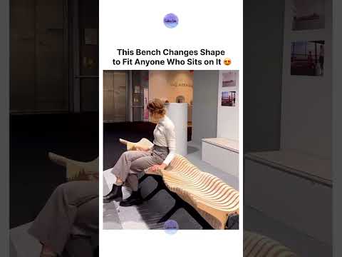 This Bench Changes Shape to Fit Anyone Who Sits on It 😍 thumbnail