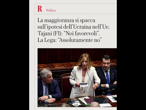Maggioranza spaccata sull’Ucraina nella Ue, Lega: “Assolutamente contrari”. Tajani: “Noi favorevoli” thumbnail