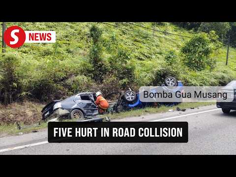 Five injured in three-vehicle collision at Gua Musang thumbnail