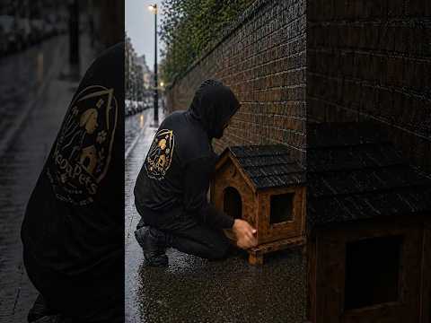 ✅ Cinematic Cat Shelter Build in the Rain | Emotional Pet Rescue DIY thumbnail
