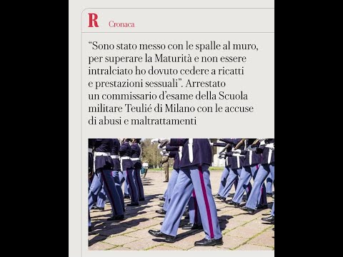 VIOLENZE SESSUALI alla Scuola militare Teulié, arrestato un commissario: abusi per superare esami thumbnail