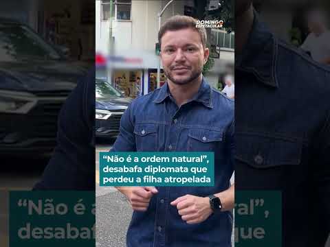 "Não é a ordem natural", desabafa diplomata que perdeu a filha #DomingoEspetacular #Shorts thumbnail