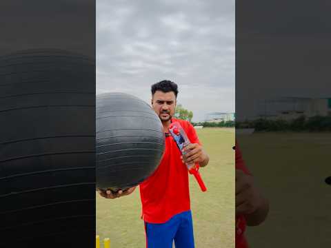 Spiderman Bat Vs Gym Ball ￼? #cricketwithvishal #shorts thumbnail