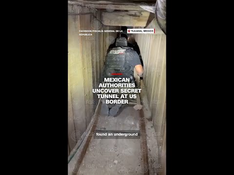 Mexican authorities uncover secret tunnel at US border thumbnail