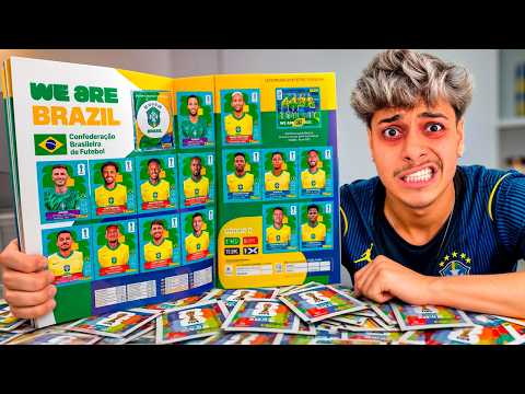 COMPREI 1000 FIGURINHAS E COMPLETEI O ÁLBUM DOURADO DA COPA 2026 thumbnail