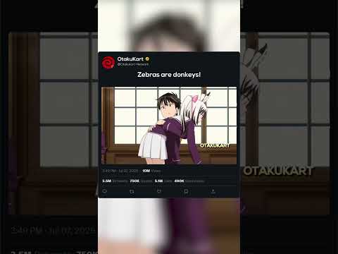 Zebras are donkeys! ? #anime #animeshorts #animememes #animeedits #shorts thumbnail