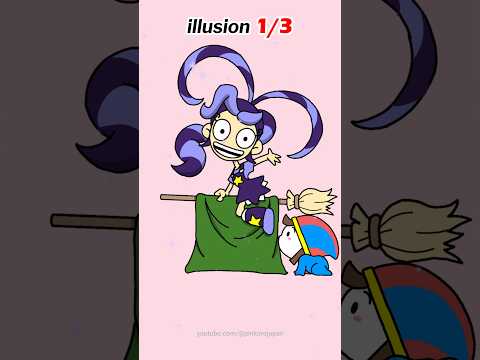 3 ILLUSION TRICKS REVEALED🤩Poppy Playtime 5 lilly & Jax & Baby Pomni #tricks #illusion #मजेदार #जादू thumbnail