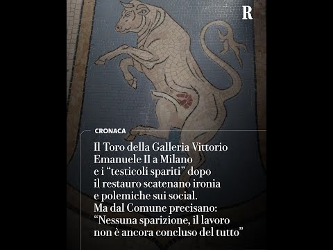 Milano, il Toro della Galleria e i “testicoli spariti”: il restauro scatena l’ironia social thumbnail
