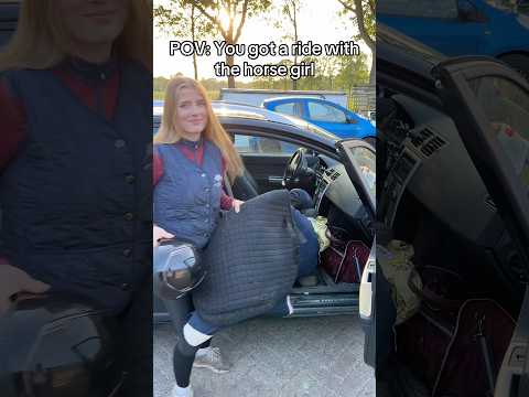 POV: The horse girl picks you up 😳 #equestrian #horsegirl #horses #horse #horseriding #pony thumbnail