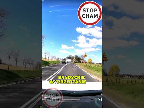 Bandyckie wyprzedzanie  na wzniesieniu, na ciągłej i na czołówkę #stopcham #dashcam #piratdrogowy thumbnail