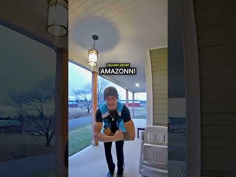 Funniest Delivery Driver Flexes At Doorcam... thumbnail