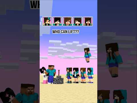 Who Can Lift Thor's Hammer? #shorts #minecraft #helpherobrine #aphmau #friendship #queennevercry thumbnail