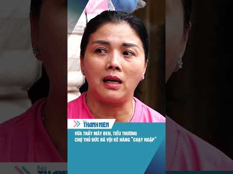 Vừa thấy mây đen, tiểu thương chợ Thủ Đức đã vội kê hàng "chạy ngập" #shorts thumbnail