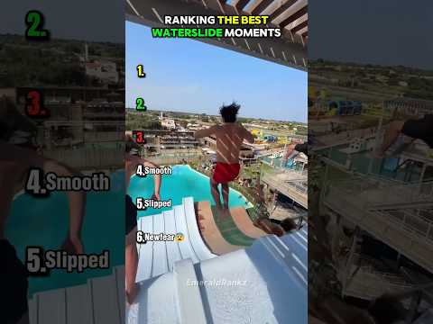 Ranking The Best Waterslide Moments #usa thumbnail
