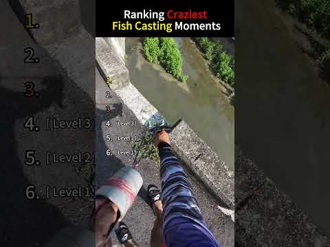 Ranking Craziest Fish Casting Moments #asmr  #funny #odlysatisfying #satisfying #fyp thumbnail