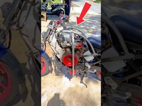 trik abang ini pasang mesin mobil di motor thumbnail