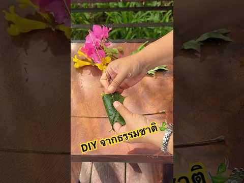 DIY จากธรรมชาติ🍃💐 #ลองดู #craft #diy #ฝากติดตาม #หมูหมีจัดให้ #เอ็นจอยคับผม thumbnail