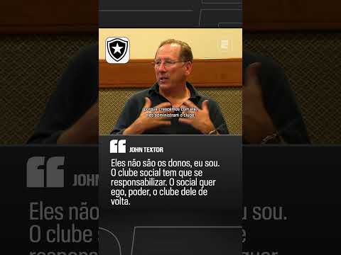 TEXTOR DISPARA CONTRA A SAF DO BOTAFOGO: 'O SOCIAL QUER EGO, PODER' #shorts thumbnail