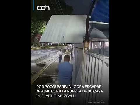 ¡Aguas con la rata! Pareja logra escapar de un asalto en la puerta de su casa thumbnail