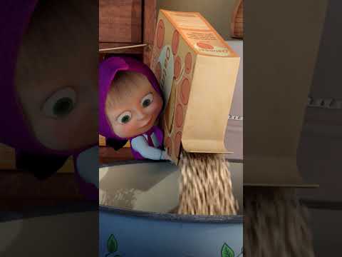 La mejor receta de gachas de Masha👧🥣 #Shorts #mashayelosocastellano #RecetaDesastre #mashabear #kids thumbnail