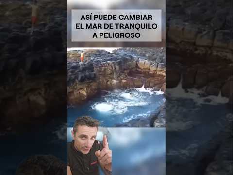 Así cambia el mar de tranquilo a peligroso.#supervivencia #sabiasque #curiosidades thumbnail