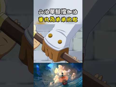 山治能用一只腳擋住伽治的全力攻擊，蕾玖看到弟弟變強很欣慰，伽治居然還送武器施舍山治#onepiece #luffy #動漫 thumbnail