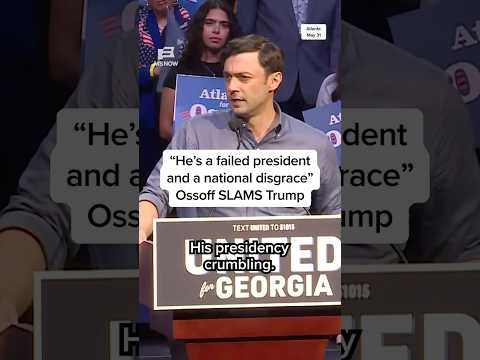 'He's a failed president and a national disgrace': Ossoff SLAMS Trump thumbnail