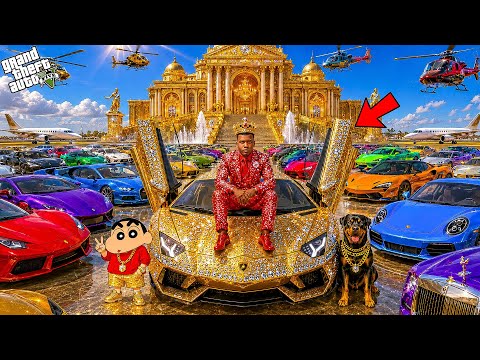 GTA V : Franklin And Shinchan Touch Anything Become Diamond & Gold In GTA 5 Telugu | #gta5 thumbnail
