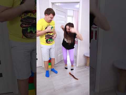 Prank on my wife with caterpillar ?? Tiktomiki short video thumbnail
