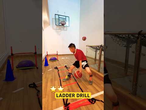 LADDER x AGILITY DRILL 🔥 DRIBBLING DRILL ⭐️ MUST TRY #shorts #speedandagility #exerciseathome thumbnail