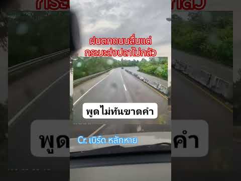 ฝนตกถนนลื่นระมัดระวังกันด้วยนะ #ใช้รถใช้ถนน #ระมัดระวัง #อุบัติเหตุ thumbnail