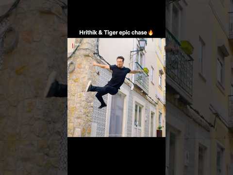 #TigerShroff TACKLES #HrithikRoshan On A Bike?! 😱 #War #ActionThriller thumbnail