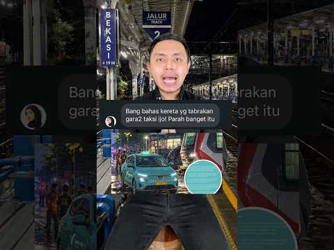Kronologi kereta TABRAKAN gara-gara TAKSI IJO? #shorts thumbnail